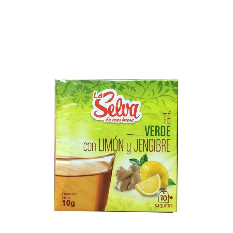 Green Tea With Lemon And Ginger 10 Bags La Selva – IMEX COMPANY